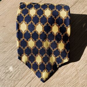 Bert Pulitzer Vintage All Silk Men’s Tie Made in USA Linked Belt Design